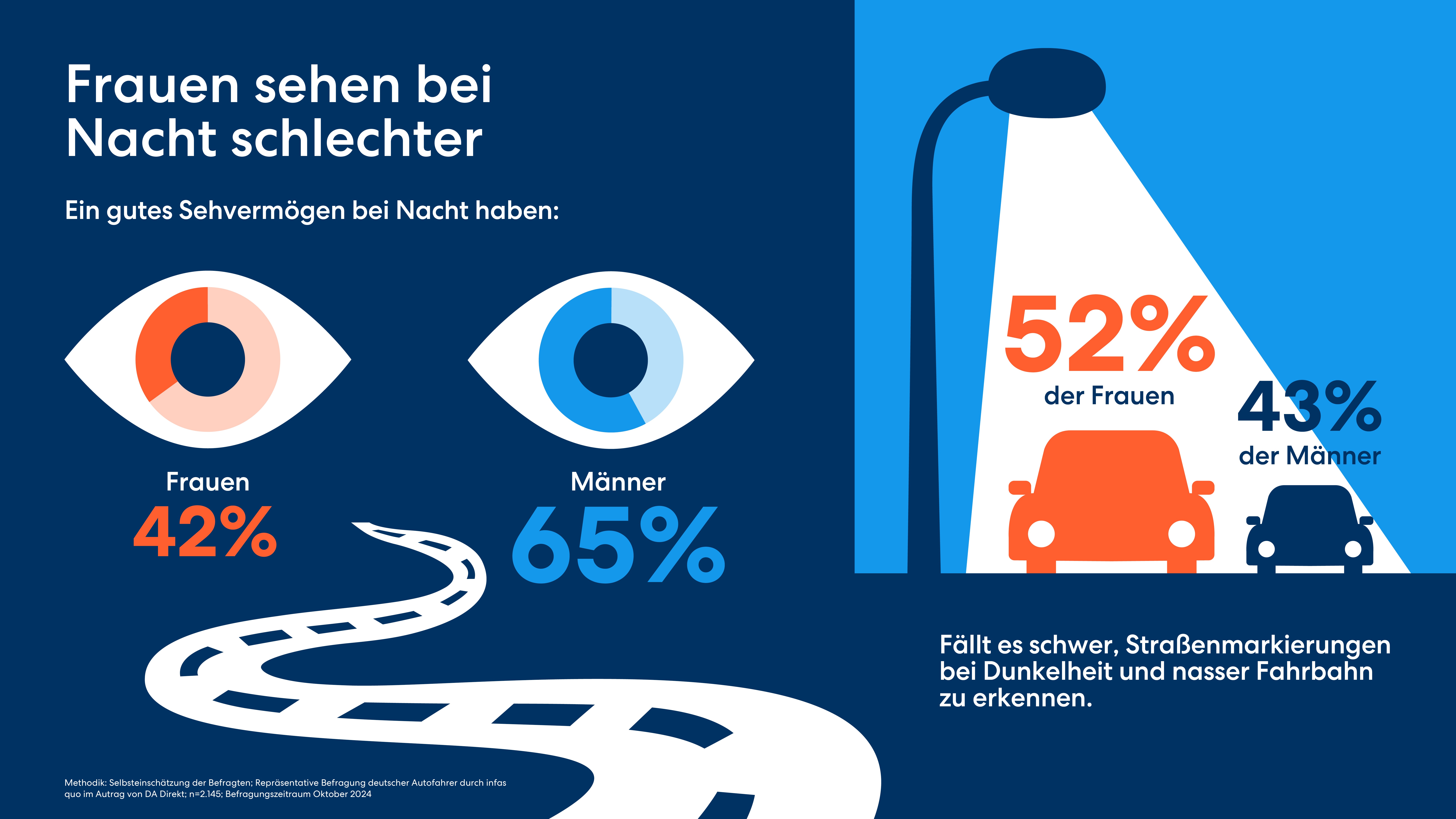 Infografik Studie Ablenkungsstudie 2024 Dunkelheit