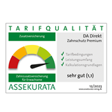 DA Direkt: Assekurata - Tarifqualität Zahnzusatzversicherung sehr gut